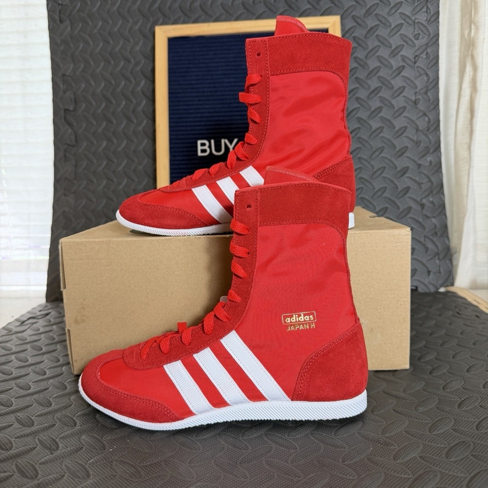 adidas Originals Japan Hi Red / White Womens Size 6 Boxing Shoes JR8121